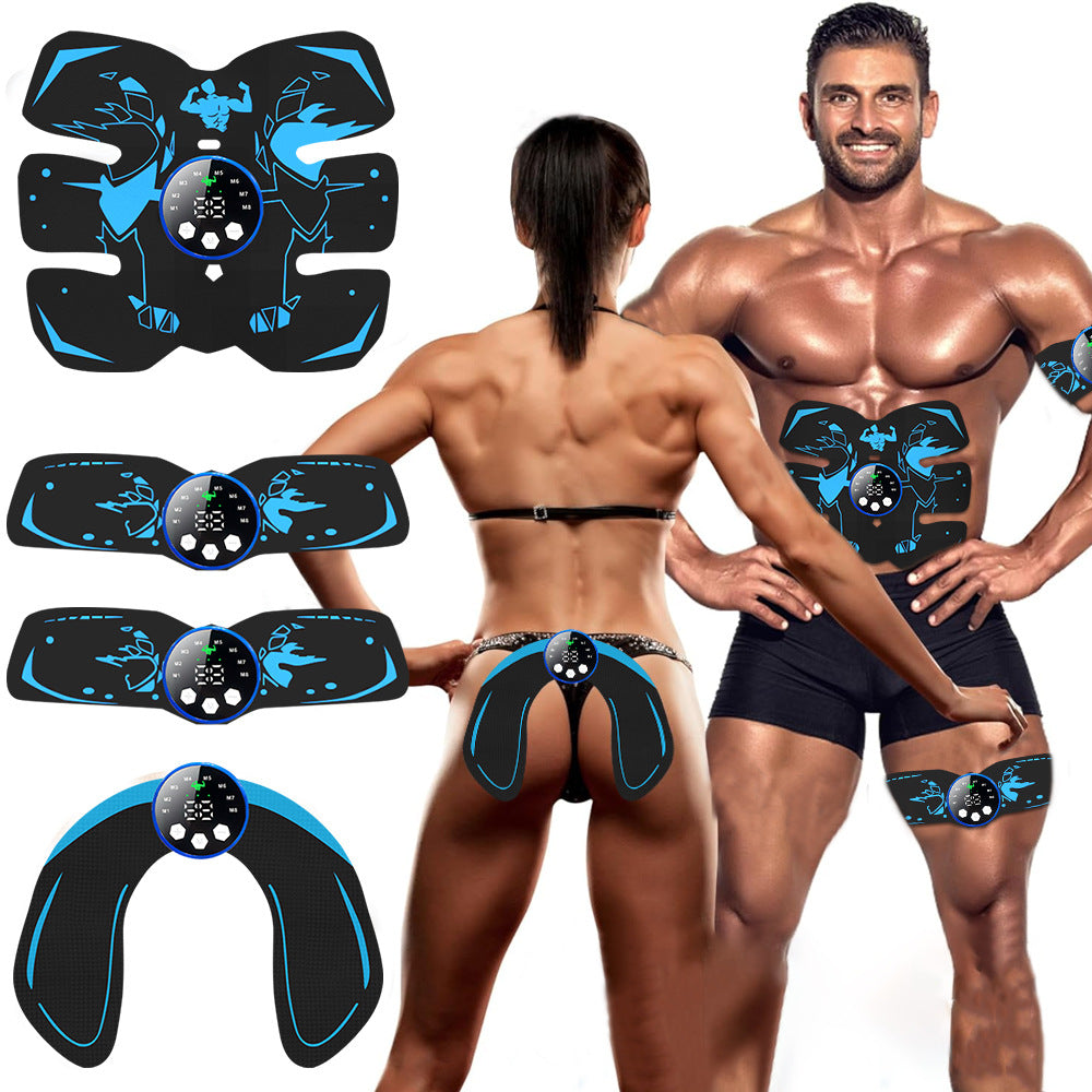 Black and Blue Ultimate EMS Muscle Stimulator Kit - USB Rechargeable Abdominal & Full Body Toner for Abs, Arms, and Glutes - Image 2