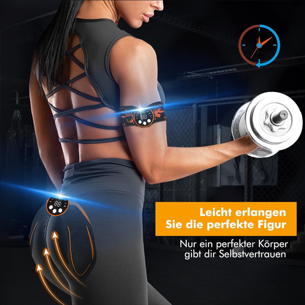 Black and Blue Ultimate EMS Muscle Stimulator Kit - USB Rechargeable Abdominal & Full Body Toner for Abs, Arms, and Glutes - Image 7
