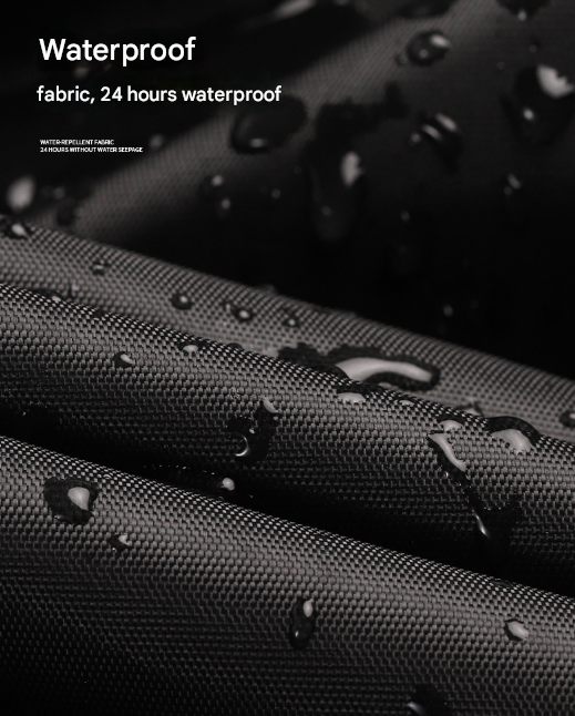 Size L Black And Orange All-Weather 210D Bicycle Cover - Waterproof & UV-Proof Outdoor Bike Protector with Lock Hole & Storage Bag - Image 5