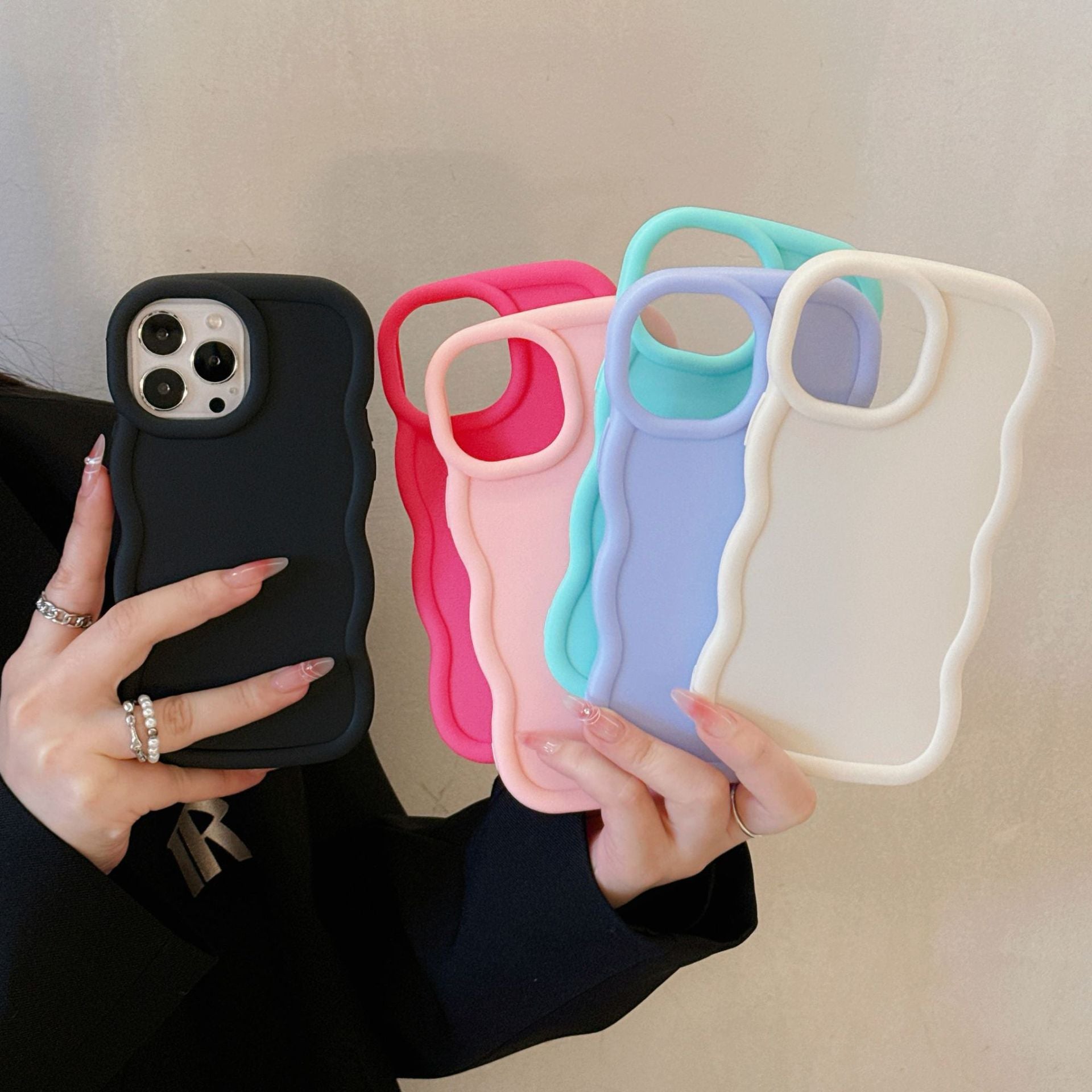 Random Color iPhone Case Surprise Box - 5 Pack of Random Style Covers for Your Apple Model - Image 3