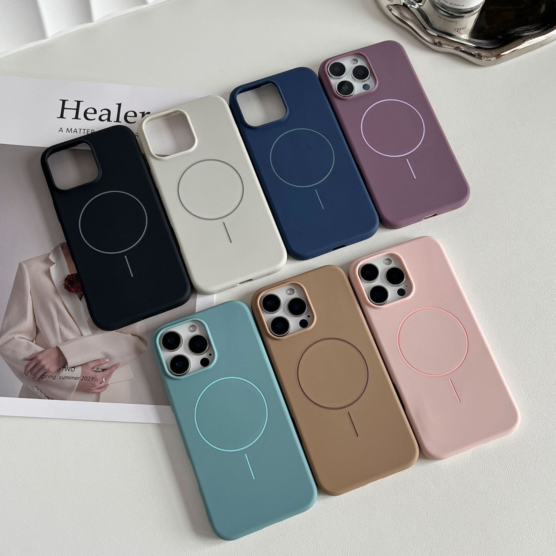 Random Color iPhone Case Surprise Box - 5 Pack of Random Style Covers for Your Apple Model - Image 5