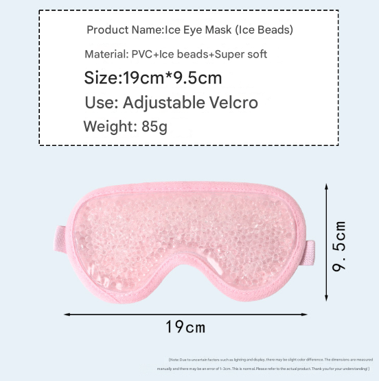 Green Reusable Cooling Gel Bead Face Mask and Eye Mask Set - Soothing Therapy for Puffy Eyes, Headaches and Facial Relaxation - Image 4