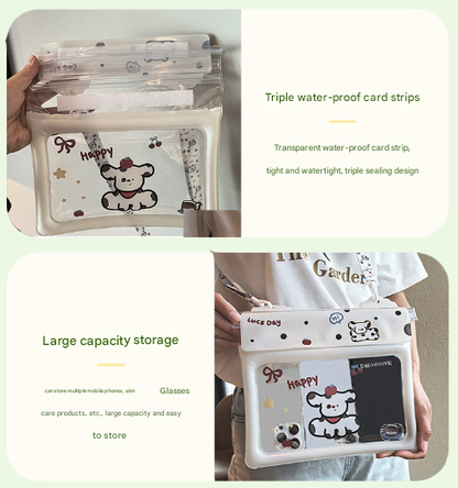 2 Pcs Black Cute Floating Waterproof Pouch - Touch-Sensitive Screen & Adjustable Strap - Image 7