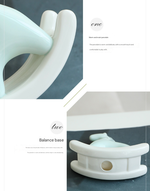 Light Green Modern Ceramic Rocking Horse Ornament - Cute Porcelain Figurine for Desk & Shelf Decor - Image 5