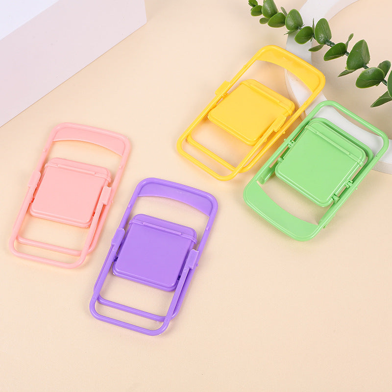 Color Mixing Adorable Mini Folding Chair Phone Stand - 4 Pack Cute Desktop Holder for Hands-Free Viewing - Image 6