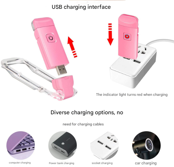 2 Pcs White USB Rechargeable Clip-on LED Book Light - 3 Color Modes & Dimmable Brightness for Eye-Caring Reading - Image 7