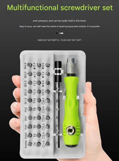 Green 32-in-1 Precision Screwdriver Set - Magnetic Repair Tool Kit for Electronics, Phone & PC - Image 2