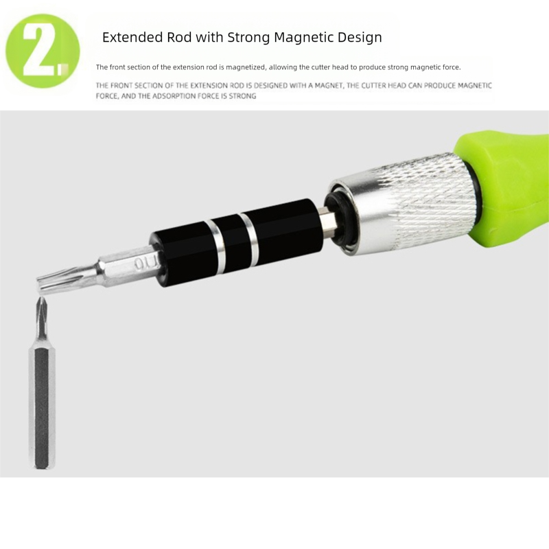 Green 32-in-1 Precision Screwdriver Set - Magnetic Repair Tool Kit for Electronics, Phone & PC - Image 5