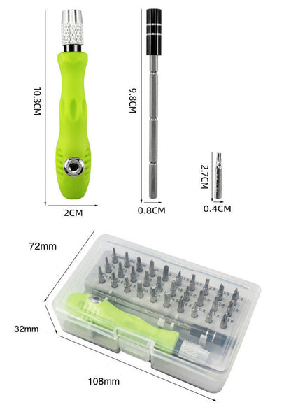 Green 32-in-1 Precision Screwdriver Set - Magnetic Repair Tool Kit for Electronics, Phone & PC - Image 7