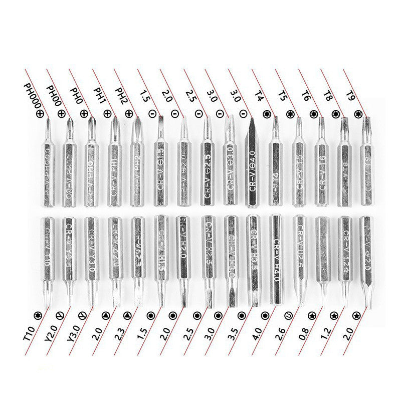 Green 32-in-1 Precision Screwdriver Set - Magnetic Repair Tool Kit for Electronics, Phone & PC - Image 8