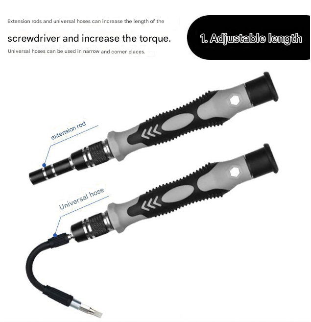 Red and Black Professional 115-in-1 Precision Screwdriver Set - Magnetic Repair Tool Kit for PC, Laptop, Phone & Electronics - Image 3
