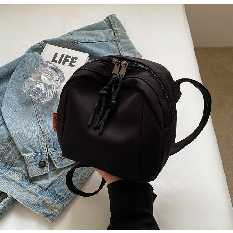 Black Lightweight Canvas Crossbody Bag - Minimalist Casual Shoulder Satchel with Adjustable Strap - Image 4