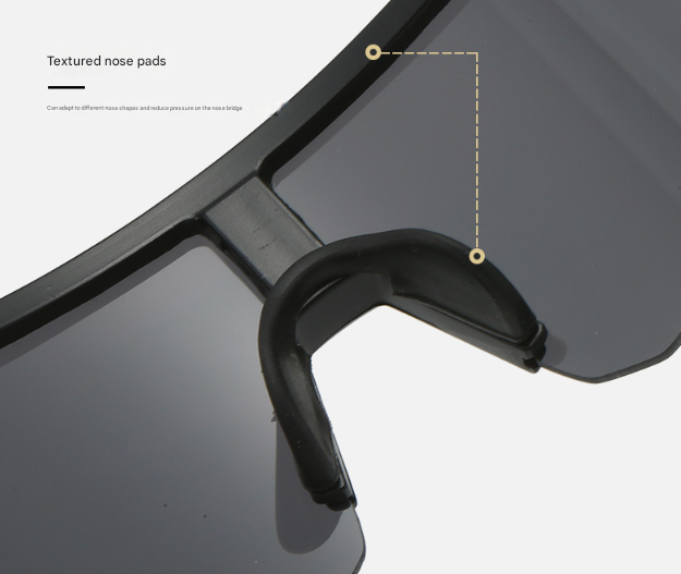 Black Temples and Orange Lenses Unisex Sport Cycling Sunglasses - Lightweight Wraparound Eyewear for Running & Outdoor Activities - Image 5