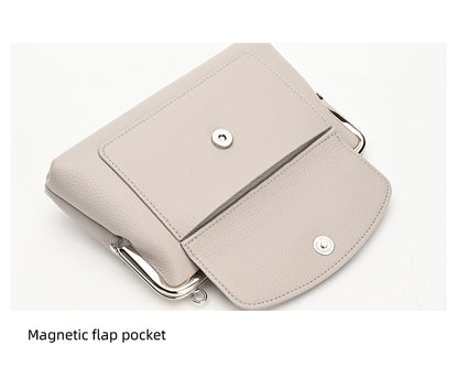 Blue Women's Vintage Kiss Lock Crossbody Bag - PU Leather Clutch Purse with Detachable Strap - Image 8