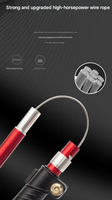Long Black Ultralight Foldable Hiking Pole - Adjustable Aluminium Trekking Stick with EVA Grip for Outdoor Walking & Climbing - Image 6
