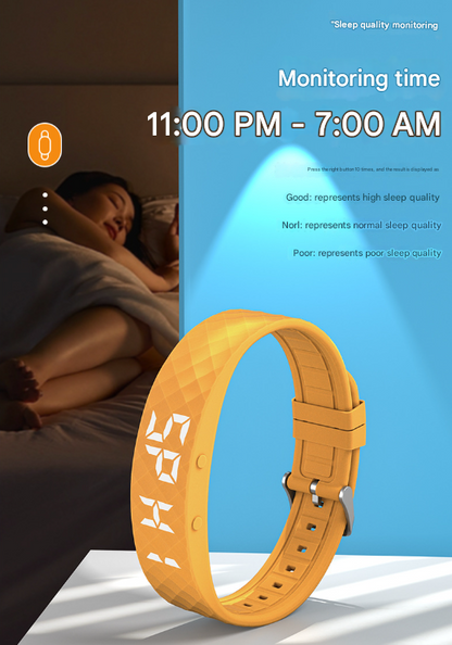 Rose Red Smart Vibrating Alarm Watch - Digital Fitness Tracker Wristband with Pedometer & Sleep Monitor - Image 8