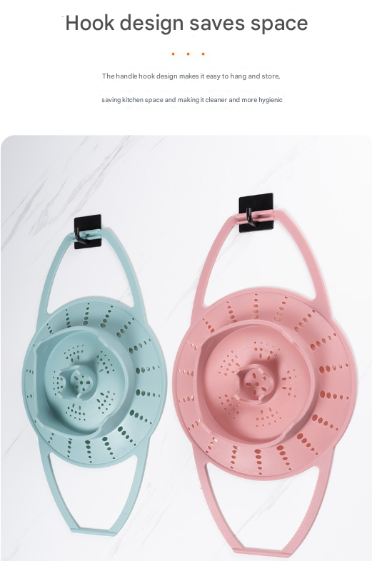 Small Pink Flexible Silicone Steamer Basket with Heat-Resistant Handles - Food-Grade Vegetable Steamer Insert for Pots & Pans - Image 9