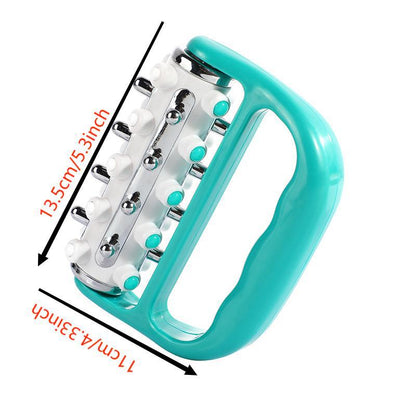 Blue Ergonomic Body Roller Massager - Handheld Deep Tissue Tool for Muscle Relief and Fascia Release - Image 4