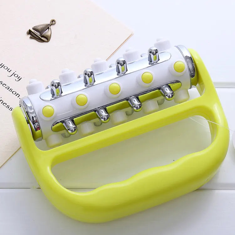 Blue Ergonomic Body Roller Massager - Handheld Deep Tissue Tool for Muscle Relief and Fascia Release - Image 7