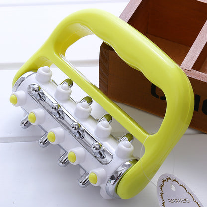 Blue Ergonomic Body Roller Massager - Handheld Deep Tissue Tool for Muscle Relief and Fascia Release - Image 8