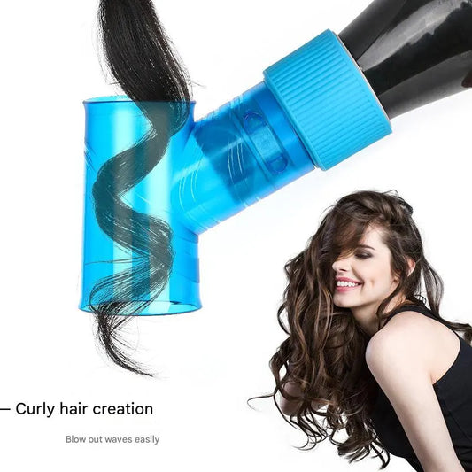 Black Wind Spin Hair Curler Diffuser - Universal Hair Dryer Attachment for Effortless Waves and Curls - Image 6