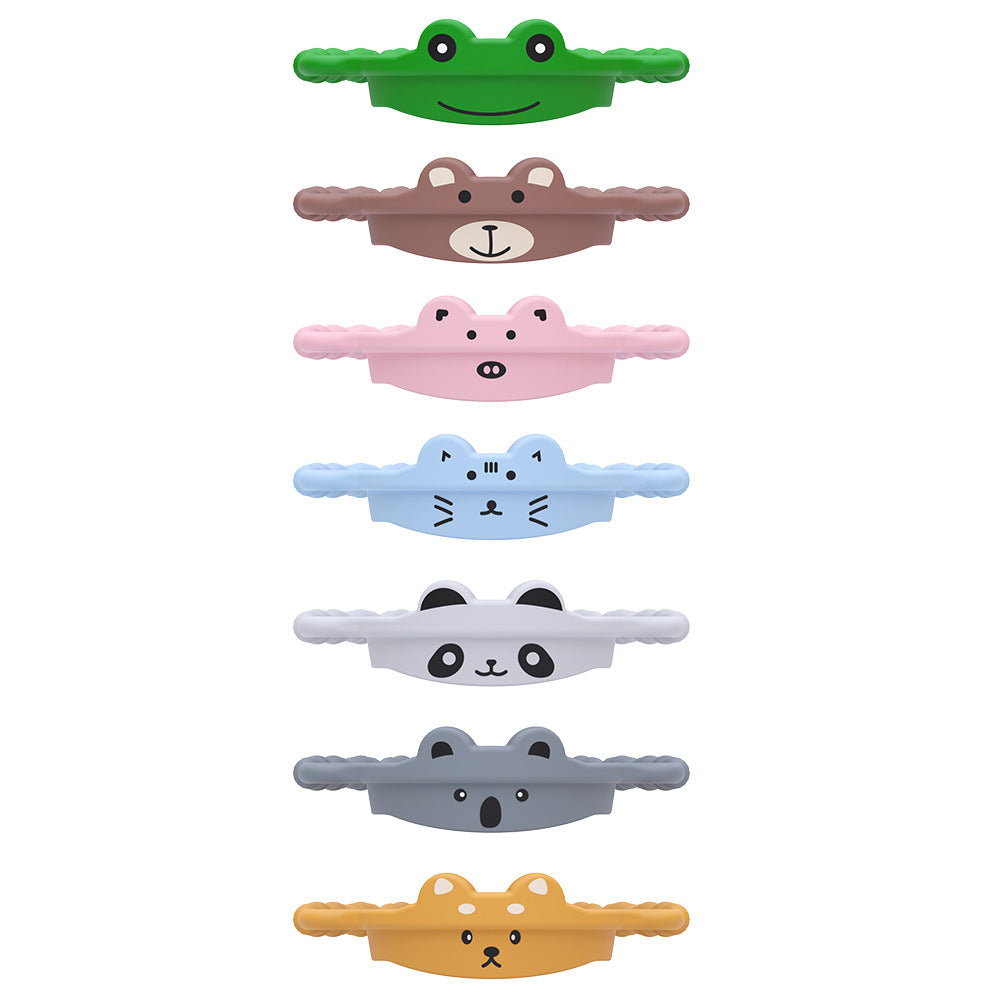 2 Pcs Green Frog Adorable Animal Silicone Cup Carrier - Portable Reusable Handle for Water Cup(cup not included) - Image 5