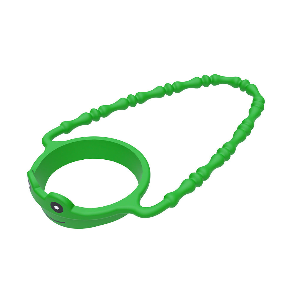 2 Pcs Green Frog Adorable Animal Silicone Cup Carrier - Portable Reusable Handle for Water Cup(cup not included) - Image 9