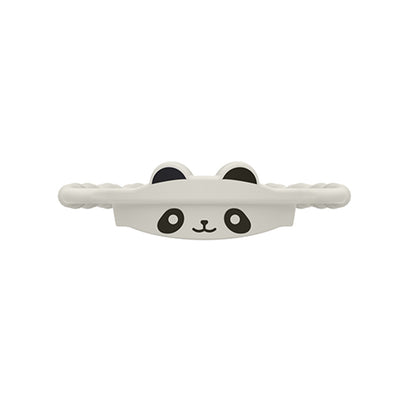 2 Pcs White and Black Panda Adorable Animal Silicone Cup Carrier - Portable Reusable Handle for Water Cup(cup not included)