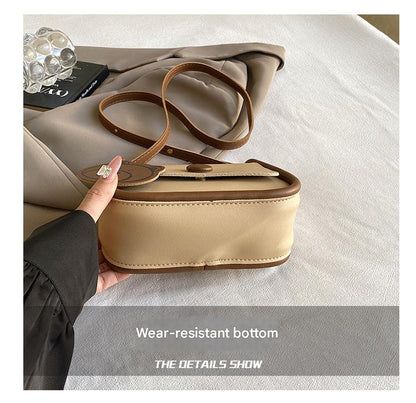 Brown Chic PU Leather Crossbody Bag with Cute Bear Charm - Adjustable Strap Shoulder Purse - Image 7