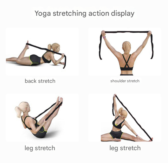 Blue and Purple 9-Loop Yoga Stretch Strap - Numbered Band for Flexibility and Physical Therapy - Image 9