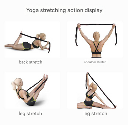 Purple 9-Loop Yoga Stretch Strap - Numbered Band for Flexibility and Physical Therapy - Image 9