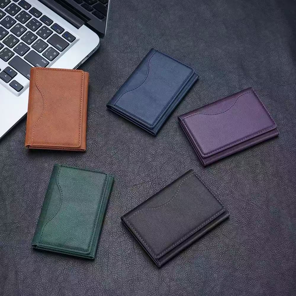 Black 3-in-1 Magnetic Wallet for MagSafe - Slim PU Leather Card Holder with Kickstand - Image 9