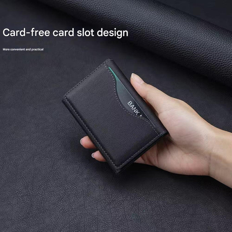 Grey 3-in-1 Magnetic Wallet for MagSafe - Slim PU Leather Card Holder with Kickstand - Image 8
