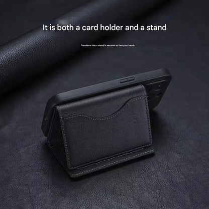 Dark Green 3-in-1 Magnetic Wallet for MagSafe - Slim PU Leather Card Holder with Kickstand - Image 9