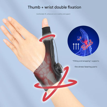 Black Adjustable Thumb Brace with Dial System - Wrist & Thumb Stabilizer for Pain Relief - Image 3