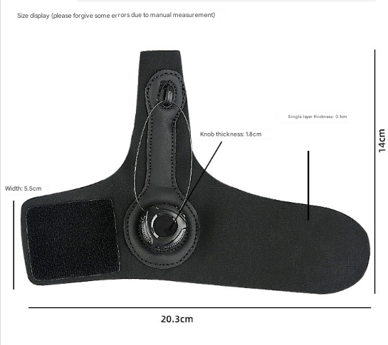 Black Adjustable Thumb Brace with Dial System - Wrist & Thumb Stabilizer for Pain Relief - Image 5