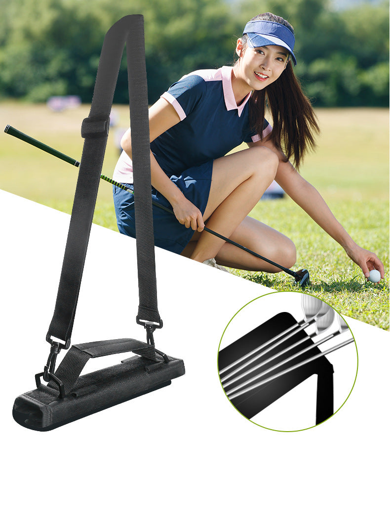 Red Compact Golf Club Carrier - Lightweight Sunday Practice Bag for Driving Range - Image 8