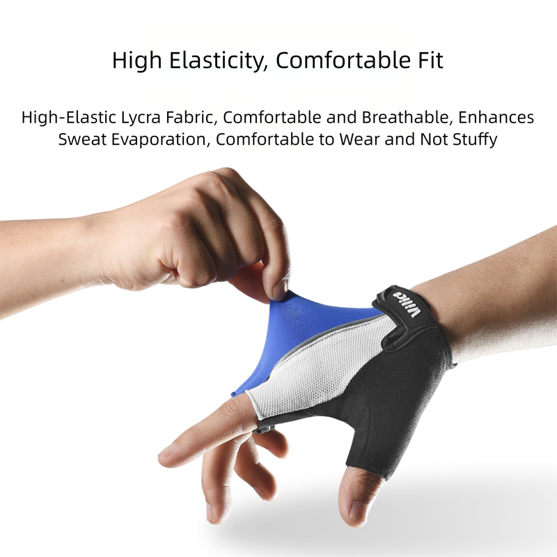Size XL Red Padded Half-Finger Cycling Gloves - Breathable Shock-Absorbing Workout Gloves for Gym & Fitness - Image 4