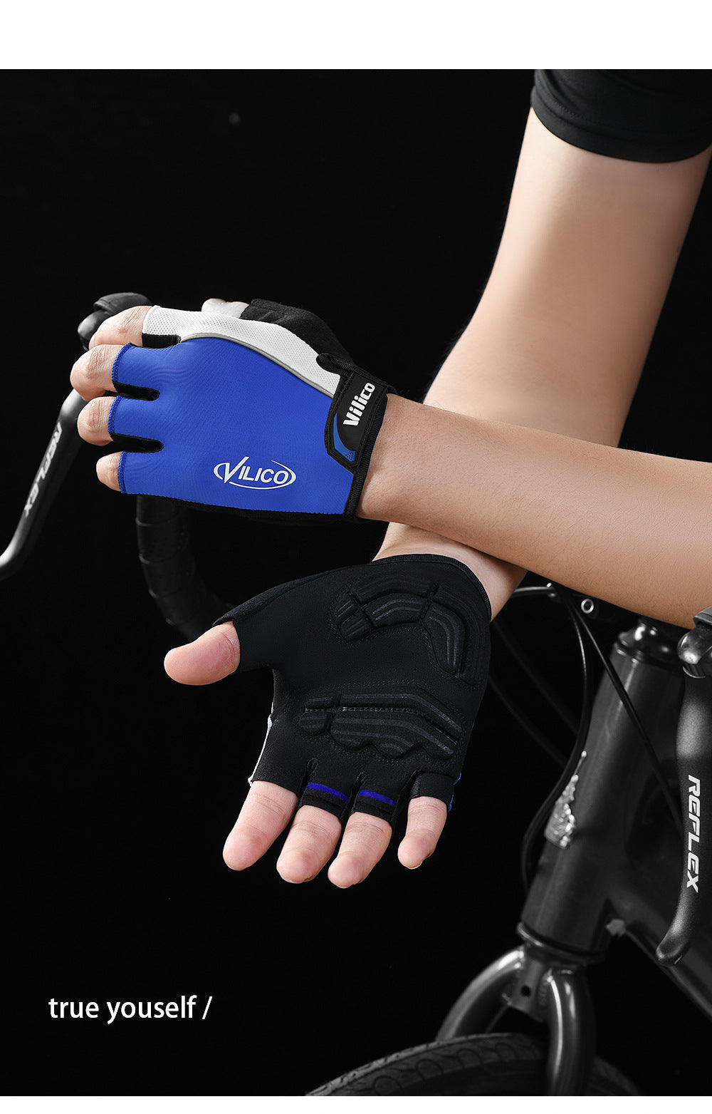 Size XL Red Padded Half-Finger Cycling Gloves - Breathable Shock-Absorbing Workout Gloves for Gym & Fitness - Image 9