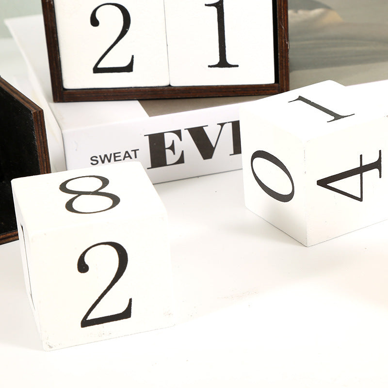 Black Castle Shape Festive Halloween Countdown Blocks - Reusable Wooden Perpetual Calendar for Desk Decor - Image 7