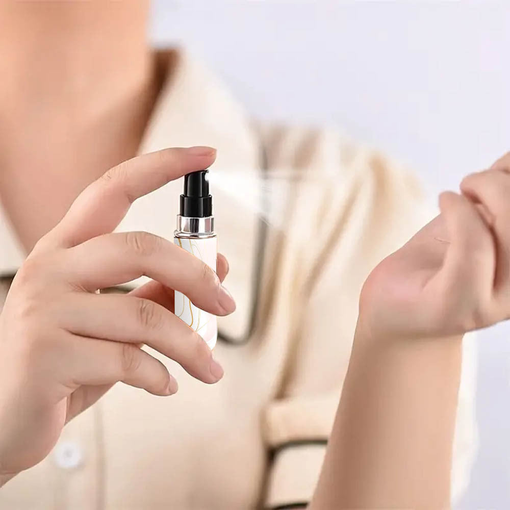 Red Chic Marble Travel Perfume Atomizer Set (3-Pack) - 5ml Leakproof Bottom-Fill Spray Bottles - Image 7