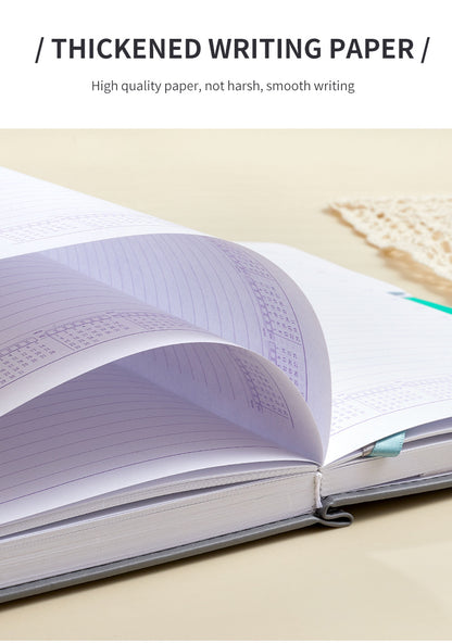 Purple A5 PU Leather Agenda for Productivity & Time Management-Undated Daily & Hourly Planner Pro  - Image 5