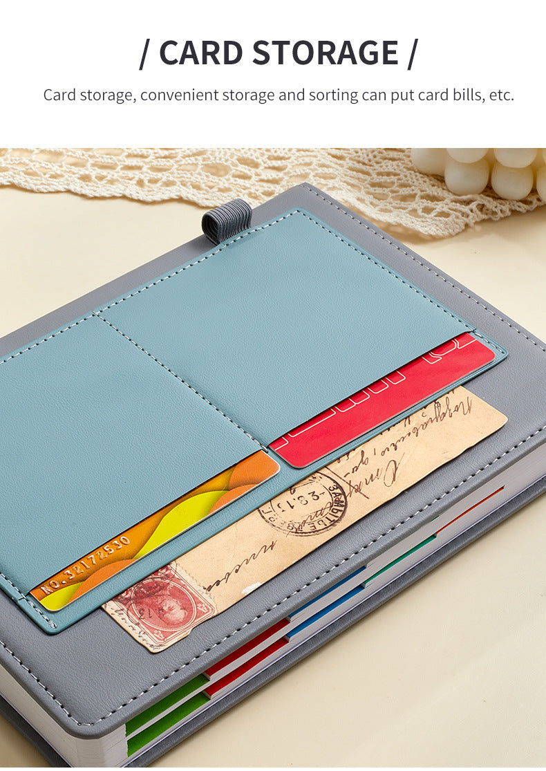 Orange A5 PU Leather Agenda for Productivity & Time Management-Undated Daily & Hourly Planner Pro  - Image 6