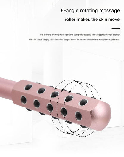 Purple Germanium Stone Facial Roller - Uplifting & Sculpting Beauty Massager for Face and Body - Image 5