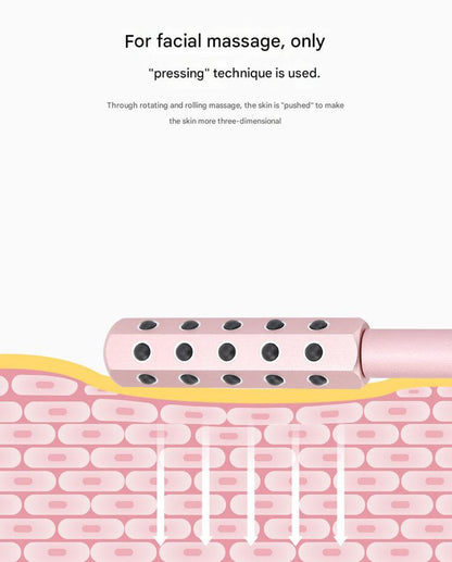 Purple Germanium Stone Facial Roller - Uplifting & Sculpting Beauty Massager for Face and Body - Image 6