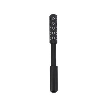 Black Germanium Stone Facial Roller - Uplifting & Sculpting Beauty Massager for Face and Body