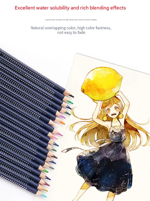 Giorgione Artist Watercolour Pencils 24-Color Set - Premium Water Soluble Colored Pencils for Art & Drawing with Tin Case - Image 4