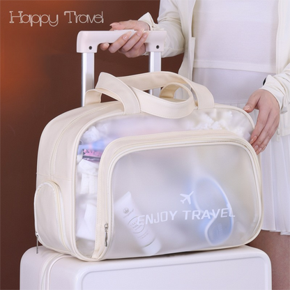Pink Waterproof Wet Dry Separation Travel Bag - Gym, Beach, Swim, Sports Tote with Shoe Compartment(Filming props are not included) - Image 4