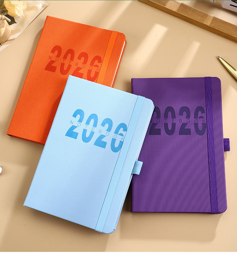 Orange 2026 A5 English Daily Planner Notebook 365-Day Schedule Book for Monthly & Annual Planning - Image 7