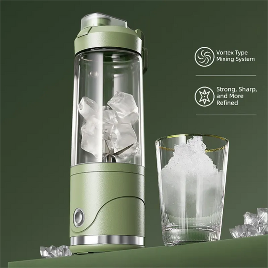 Black Portable Automatic Rechargeable Blender Wireless Juicer Mini Ice Crusher for Smoothies & Shakes - Image 2
